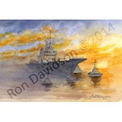 H.M.S Ark Royal by Ron Davidson