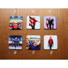 Set of 4 Coasters (choose from 30 different designs) by Chris Cummings