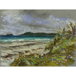 High Tide Berneray East Beach by Roger Gadd