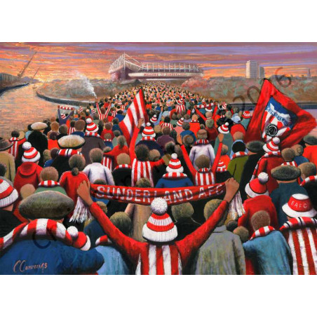 Keel Crossing Match Day by Chris Cummings - Wall Art