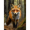 Fox in Woods by AI artwork - Wall Art