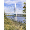 Spire Bridge by AI artwork - Wall Art