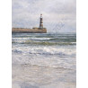 Lighthouse by AI artwork - Wall Art