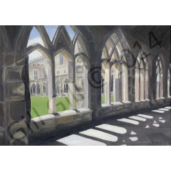 Durham Cathedral Cloisters by Gill Gill