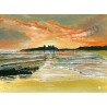 Sunrise Dunstanburgh by Andrew Waller