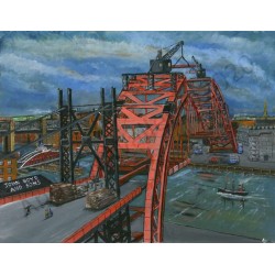 Construction of the Tyne Bridge by Andrew Waller