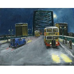 Moonlight Tyne Bridge by Andrew Waller