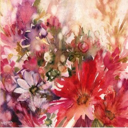 Red Daisies by Vivian Riches