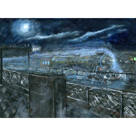 Ghost Train King Edward Bridge by Andrew Waller